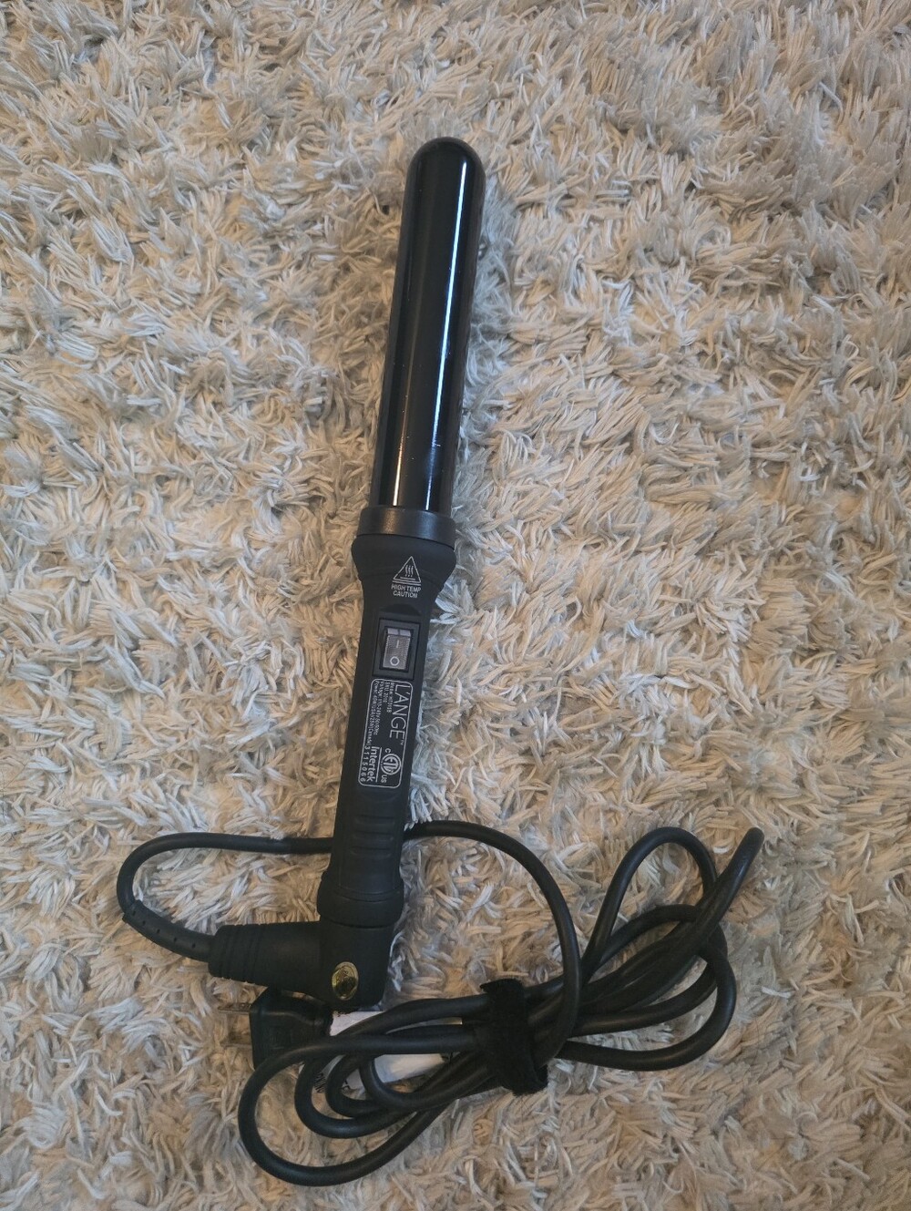 L'ANGE Titanium Hair Curling Wand HT015B 1.25" 32mm Lange Curling Iron 45 Watt